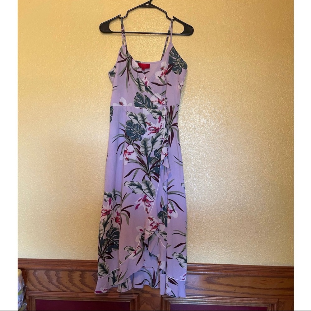 Jennifer Lopez Wrap Ruffled Dress Small